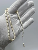 Kesme Fildişi Tesbih 8,62 Gram - Koleksiyonluk Fil Dişi Tespih thumbnail 1