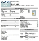 Legor B182N 18K Altın Döküm İşleme Alaşımı 200 Gram thumbnail 2