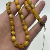 Doğal Kaya Damla Kehribar Tesbih 33lük 15,50 Gram thumbnail 6