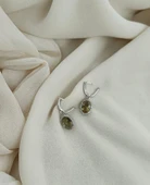 Küpe Zultanit Oval 925 Ayar Gümüş Renk Değiştiren Sultanit Sallanır Küpe thumbnail 4