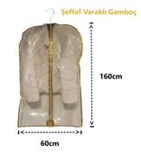 Gardırop İçi Askılık yuvalı En:60 x Boy: 160cm - Dolap içi ŞEFFAF varaklı Gamboç (1adet) thumbnail 2