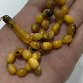 Doğal Kaya Damla Kehribar Tesbih 33lük 15,50 Gram thumbnail 8