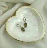 Küpe Zultanit Oval 925 Ayar Gümüş Renk Değiştiren Sultanit Sallanır Küpe thumbnail 3