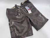 Smog Octoberfast Temalı Deri Erkek Şort L Beden thumbnail 2