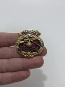 Özgürlük ya da Ölüm Sembollü Makedonya Askeri Rozet Madalyon thumbnail 4