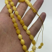 Doğal Kaya Damla Kehribar Tesbih 33lük 12,60 Gram thumbnail 4