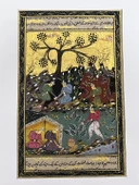 Saray Süvarilerinin Bahar Merasimi Adlı El Yapımı Minyatür Resim 28x18 cm thumbnail 1