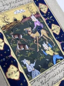 Ceylanların Peşinde Geçen Zaman Adlı El Yapımı Minyatür Resim 27,5x16 cm thumbnail 3