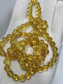 Doğal Kaya Damla Kehribar Tesbih 99luk 6,5mm 17,99 Gram thumbnail 4