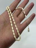 Kesme Fildişi Tesbih 9,02 Gram - Koleksiyonluk Fil Dişi Tespih thumbnail 7