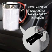 Periboia Araç İçi Oto Kokusuz Küllük RGB Işıklı Kapaklı thumbnail 4