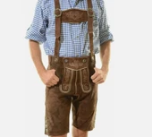 Smog Octoberfast Temalı Deri Erkek Şort L Beden thumbnail 1