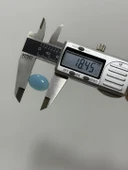 Kabaşon Kesim Doğal Aqua Kalsedon Taşı 13,5 Karat thumbnail 4