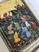 Kadim Ormana Gelen Elçiler Adlı El Yapımı Minyatür Resim 28x17 cm thumbnail 3