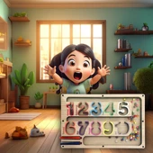 TİNEKE  Manyetik Eğitici Renkli Sayma ve Eşleştirme Labirenti Eğitim Oyuncağı - Ahşap Montessori Oyunu SAYI thumbnail 3