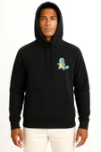 Kapüşonlu Squirtle Cep Baskılı Unisex Sweatshirt thumbnail 11