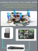 O-KM PRIME 8 Kameralı WİFİ Kablosuz Güvenlik Kamerası Seti NVR Kayıt Cihazı (256GB SSD Dahil) thumbnail 3