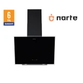 NARTE-H20160B 60CM SIYAHCAM EĞİMLİ DAVLUMBAZ - 6 YIL GARANTİLİ thumbnail 1