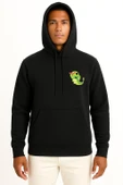 Kapüşonlu Caterpie Cep Baskılı Unisex Sweatshirt thumbnail 11