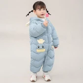 Bebek Fermuarlı Kozmonot Tulum Mavi 90 Beden thumbnail 3