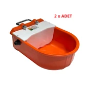 Otomatik Şamandıralı Orjinal Hammadde 5 Litre Hayvan Suluğu-2 Adet-Turuncu thumbnail 1