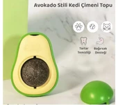 Avokado Şeklinde Catnipli Doğal Kedi Yalama Topu 6 Cm thumbnail 2
