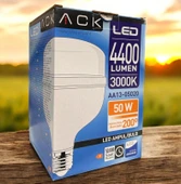 ACK 50w E-27 Torch Led Ampul Bulb GÜNIŞIĞI 3000k (Sarı Işık) 220v 4400lm IP20 thumbnail 2