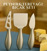 Inox Peynir Bıçağı Seti - Tereyağı Bıçağı Kahvaltı Seti Profesyonel Tasarım 304 Paslanmaz Çelik thumbnail 2