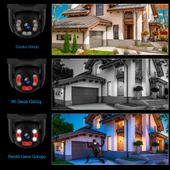 O-KM PRIME 10 Kameralı WİFİ Kablosuz Güvenlik Kamerası Seti NVR Kayıt Cihazı (256GB SSD Dahil) thumbnail 5