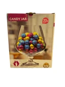 Bardak cam şekerlik - ayaklı cam şekerlik 20,5 cm. thumbnail 4