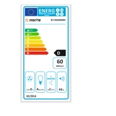 NARTE -H20090SX 90 CM Gri Cam Inox Çıtalı Eğimli Davlumbaz - 6 YIL GARANTİLİ thumbnail 4