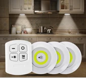 Uzaktan Kumandalı Yapışkanlı Kablosuz Pilli LED 3’lü (5358) thumbnail 1