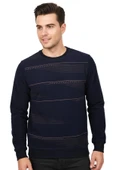Erkek Sıfır Yaka Sweatshirt BGL-ST04863 thumbnail 3