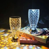 Balık Süzgeç Model USB Şarjlı Kumandalı 16Farklı Işık Modlu Masa Üstü Kristal Akrilik Led (5358) thumbnail 2