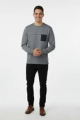 Erkek Mevsimlik Sıfır Yaka Sweatshirt BGL-ST04864 thumbnail 2