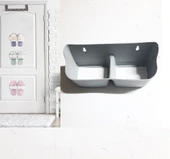 3 Adet Banyo Terlik Tutucu - Kapı Arkası Pratik Raf - Terlik Tutucu thumbnail 2