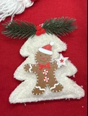 Yılbaşı Ağacı Kırmızı Polar Kedi Kıyafeti | Kapüşonlu Noel Kedi Sweatshirt | Küçük Irklar İçin thumbnail 5