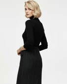 Kadın Kaşe Düğmeli Midi Etek - Desenli thumbnail 2