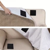 Halı Kilim Koltuk Örtüsü Sabitleyici Cırt 10 Adet Kaydırmaz Kendinden Yapışkanlı Ped thumbnail 7