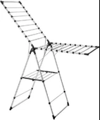 Çelik Ayna Alüminyum Paslanmaz Çamaşır Kurutmalığı Kurutmalık Gri Tek Ebat thumbnail 1