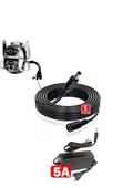Ventus 12V 5A Adaptör + 5m Uzatma Kablosu Kayıt Cihazı , Kamera,  Monitör 220V/12V max 60W thumbnail 4