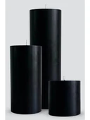 Silindir Mum 3'lü Kokulu Büyük Mum Dekoratif Mum Seti thumbnail 1