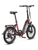 MOSSO KRONOS ELEKTRİKLİ KATLANIR HD FREN BİSİKLET BORDO thumbnail 2