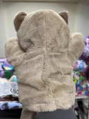 Peluş 25 cm El Kuklası Kahverengi Rakun Kukla thumbnail 4