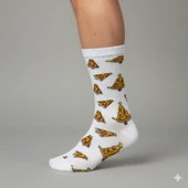 Unisex Yılbaşı Eğlencesi: Kardan Adam, Ağaç, Şeker Kamışı Desenli Çorap thumbnail 1