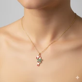 Şeker Kamışı Yılbaşı Temalı Kolye thumbnail 1