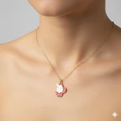 Yılbaşı Temalı Kardan Adam Kolye thumbnail 1