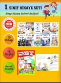 1.Sınıflar İçin Okumayı Sevdiren 10 lu Hikaye Seti 7 (Kitap Okuma Defteri Hediyeli) thumbnail 1