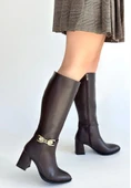 Mooni Kahverengi Cilt Topuklu Çizme thumbnail 1