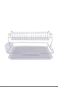 Kiwa Metal Love Model 2 Katlı Paslanmaz Krom Bulaşık Sepeti Tabaklık - Bulaşıklık thumbnail 3